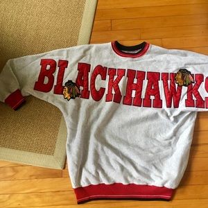 LF First of a Kind Vintage Blackhawks Sweatshirt